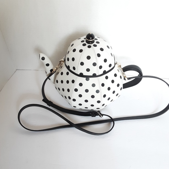 KATE SPADE TEA PARTY TEAPOT CROSSBODY NWT - Picture 8 of 11